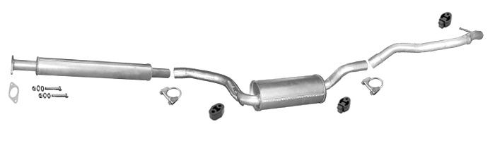 Auspuff FORD FOCUS MK2 2.0 TDCi Schrägheck / C-MAX ohne DPF Auspuffanlage