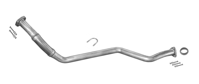 Rohr für MERCEDES-BENZ 124 & KLASSE E (W124, S124) 2.5 TD 126PS 88-95 Auspuff