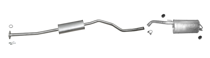 Auspuff für NISSAN NOTE (E11) 1.4 und mit LPG 11.2007-04.2009 Auspuffanlage