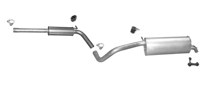 Auspuff für SEAT IBIZA IV 1.2 TSI Schrägheck Coupe ab 2010 Auspuffanlage