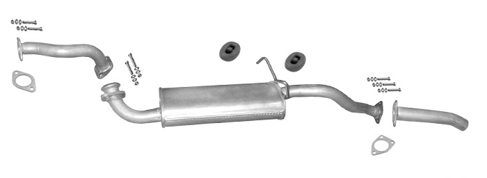 Auspuff MITSUBISHI PAJERO I 3.0 V6 SWB 3-Türen 1988-1991 Auspuffanlage