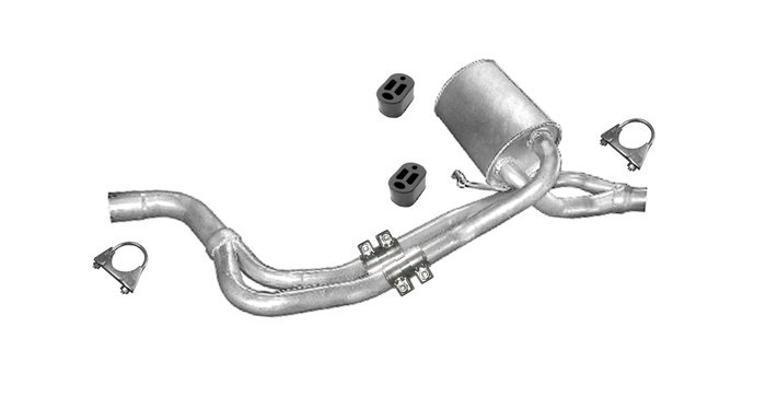 Mittelschalldämpfer für PEUGEOT 605 3.0 167PS 2.0 TD Turbo Diesel 89-99 Auspuff