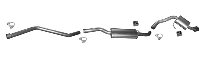 Auspuff für BMW 1 E81 E87 116 D 118 D 120 D 2007-2011 Auspuffanlage