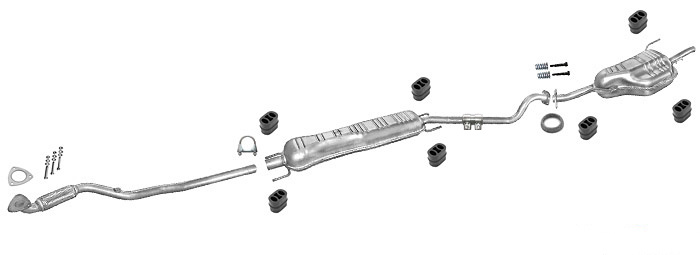 Auspuff OPEL ASTRA G 1.6 16V Kombi 10.2000-09.2003 Auspuffanlage