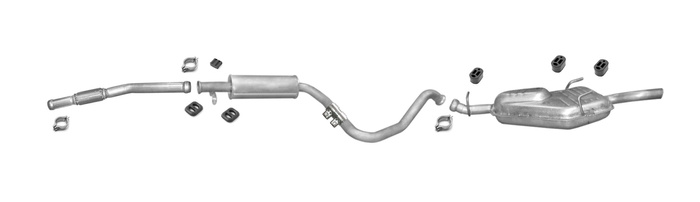 Auspuff SAAB 900 II 9-3 I 2.0 T Turbo Auspuffanlage