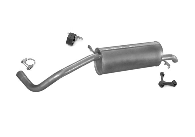 Endschalldämpfer für SEAT CORDOBA Stufenheck SKODA FABIA Kombi 1.4i 16V Auspuff