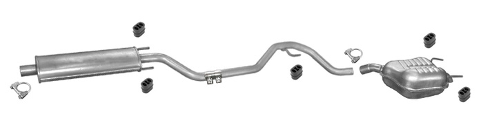 Auspuff OPEL VECTRA C 1.9 2.0 2.2 CDTi DTi 2002-2005 Auspuffanlage