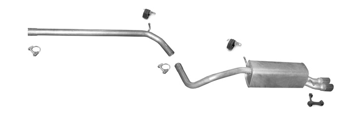 Auspuff für AUDI A1 1.4 TFSI Auspuffanlage