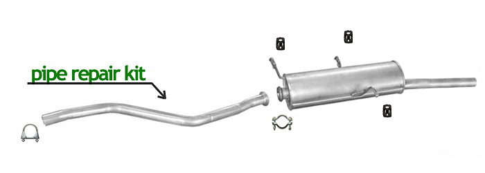 Auspuff CITROEN XSARA 1.9 D Diesel Kombi 1998-2000 Auspuffanlage