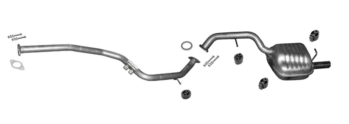 Auspuff für MAZDA 5 I (CR) 2.0 MZR-CD Turbo Diesel Auspuffanlage