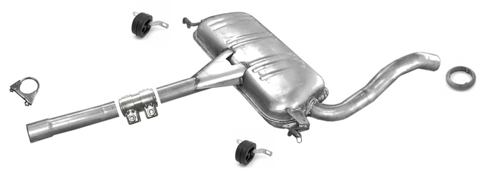 Mittelschalldämpfer für Audi A4 (B5) 2.6 2.8 12V Stufenheck  Auspuff Mitteltopf