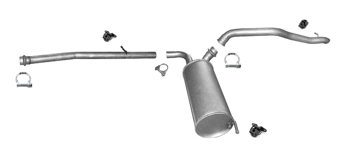 Auspuff für PEUGEOT EXPERT II 2.0 HDI 100 130 165 SWB-kurze für mit DPF ab 2010