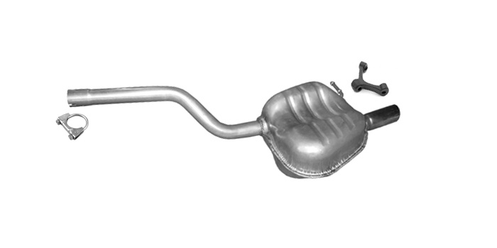 Endschalldämpfer für SKODA OCTAVIA II 1.2 TSI 1.6i Auspuff Endtopf