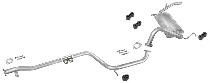 Auspuff für Mitsubishi LANCER IV 1.3 1.5 04.1988-05.1992