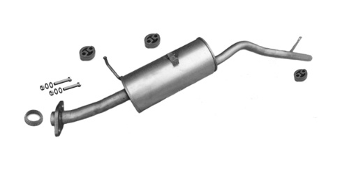Endschalldämpfer für SUZUKI SAMURAI 1.9 TD 1998-2000 4x4 Auspuff