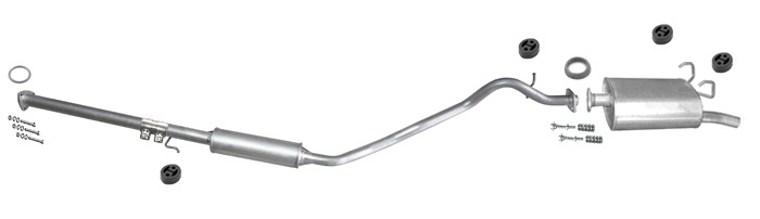 Auspuff HONDA CR-V CRV I (RD) 2.0 16V Auspuffanlage