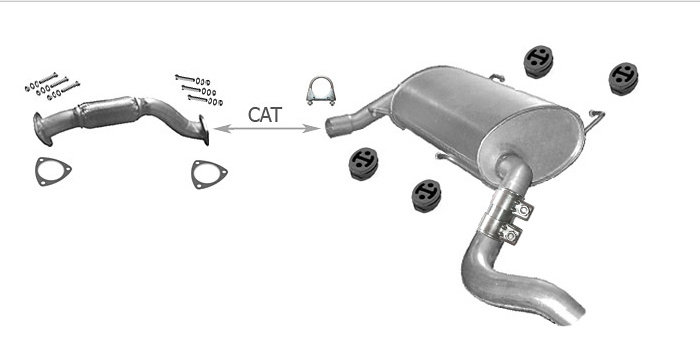 Auspuff FIAT DUCATO III 2.2 HDI Auspuffanlage