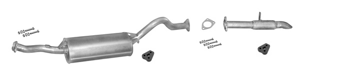 Auspuff für MITSUBISHI PAJERO 2.5 2.8 TD LWB 1996-2000 Classic/Shogun/Montero