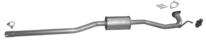 Mittelschalldämpfer für MITSUBISHI ASX 1.6 16V nur 2WD Auspuff Mitteltopf