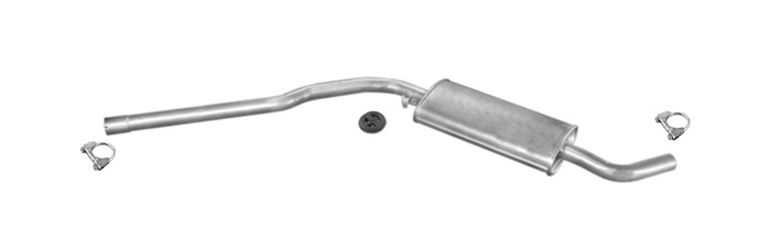 Mittelschalldämpfer für VW TRANSPORTER T4 BUS (Multivan/California) 1.9TD LWB 8V