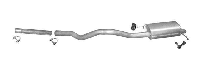 Endschalldämpfer für VW T6 TRANSPORTER VI 2.0 TDI / MULTIVAN LWB ab 2015 Auspuff