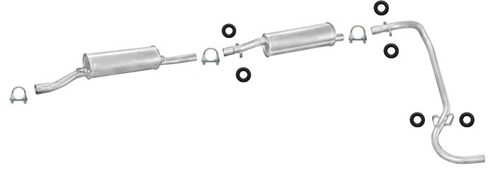 Auspuff PEUGEOT J5 1.9 2.5 D Diesel Abgasanlage