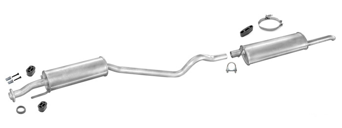 Auspuff OPEL ASTRA F 1.8 1.7 D Stufenheck Limousine 1992-1995 Auspuffanlage