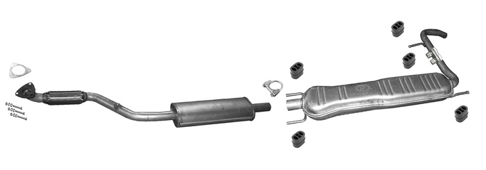 Auspuff für OPEL ZAFIRA B 1.6 CNG Auspuffanlage