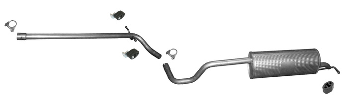 Auspuff für SEAT TOLEDO IV SKODA RAPID 1.2 75PS Auspuffanlage