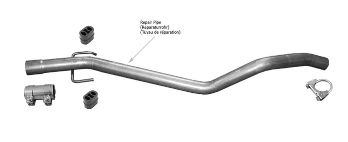 Mittelrohr für OPEL ASTRA H (L35) (L70) 1.9 CDTi Kombi 2004-2010 Auspuff
