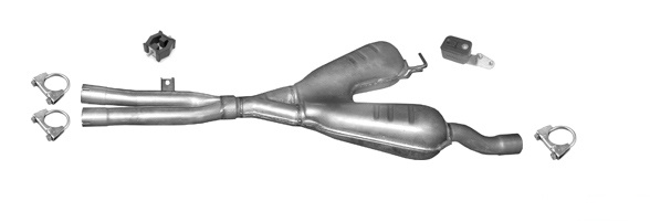Mittelschalldämpfer BMW 5 (E39) 520 525 530 2000-2003 MSD Auspuff