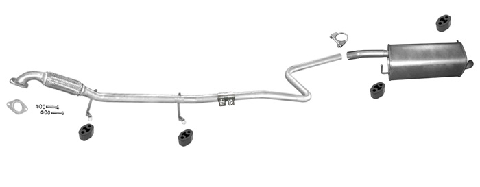 Auspuff für FORD FIESTA MK5 1.3 60PS Auspuffanlage