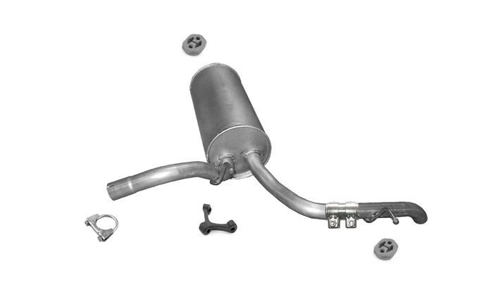 Endschalldämpfer für AUDI A2 1.4 75PS nür für Treibstofftank 42L Auspuff