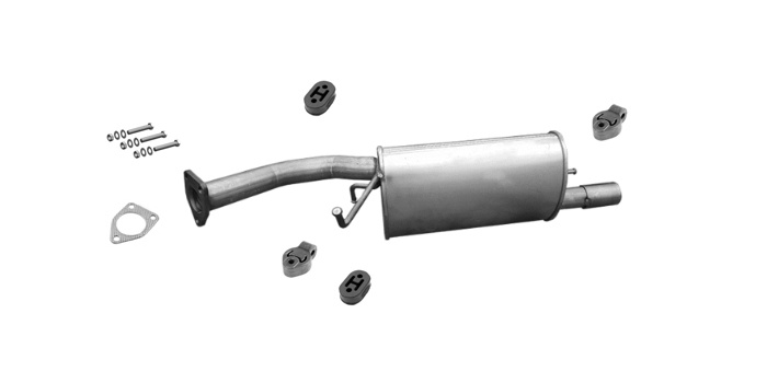 Endschalldämpfer für MITSUBISHI LANCER VII 2.0 Stufenheck Auspuff Endtopf