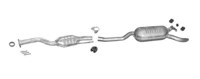 Auspuff MERCEDES E-Klasse (W124) E250 D 113PS Stufenheck Auspuffanlage