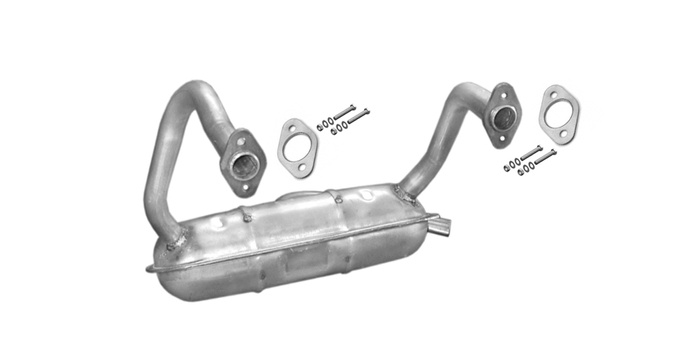 Endschalldämpfer für FIAT FSO 126 650 1973-1986 23PS Auspuff Endtopf