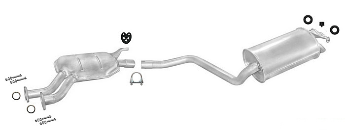 Auspuff MERCEDES 190 (W201) 2.0 2.3 E 8V 1991-1993 Auspuffanlage