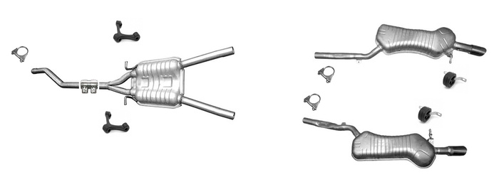 Auspuff für Audi A6 C5 (4B2, 4B4) 1.8 T quattro