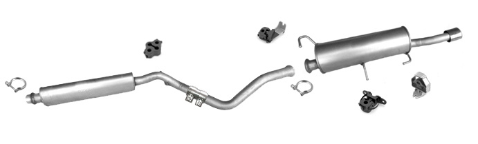 Auspuff für PEUGEOT 307 CC 2.0 177PS Auspuffanlage