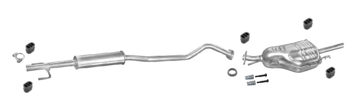 Auspuff OPEL ASTRA G 1.4 16V 1.6 8V Stufenheck 1998-2003 Auspuffanlage