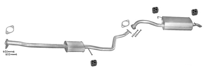 Auspuff KIA RIO I (DC) 1.3 1.5 08.2002-2005 Auspuffanlage