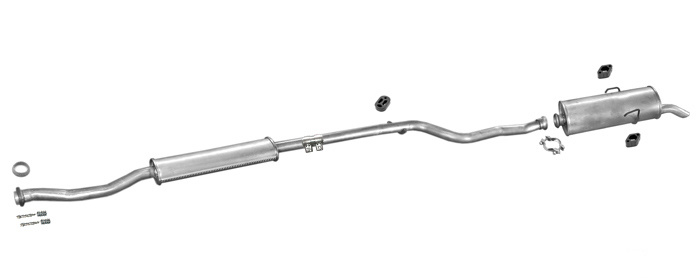 Auspuff CITROEN SAXO 1.5 D 57/58PS ohne KAT! 1996-2004 Auspuffanlage