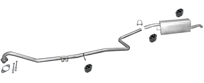 Auspuff FORD FUSION 1.4 TDCI Auspuffanlage