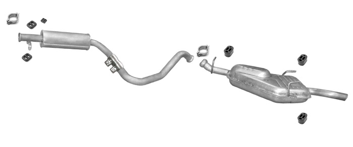 Auspuff für SAAB 900 II 9-3 I 2.0 T Turbo Auspuffanlage