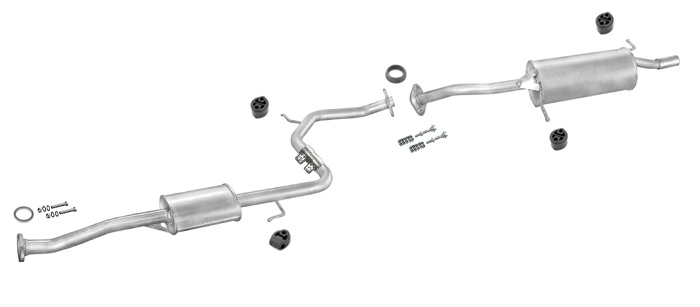 Auspuff MAZDA 323 S V 1.3 1.5 16V Stufenheck Auspuffanlage