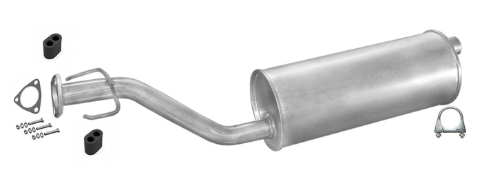 Mittelschalldämpfer für OPEL FRONTERA A SPORT 2.0 4x4 SWB Auspuff Mitteltopf