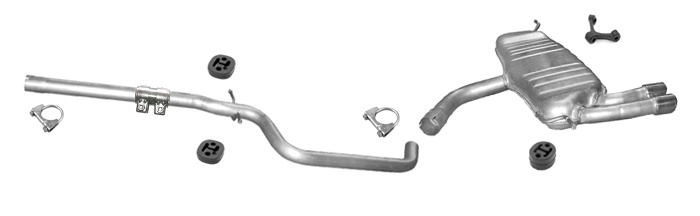 Auspuff SEAT LEON (1P1) / SEAT ALTEA 2.0 TDi 136/140PS Auspuffanlage