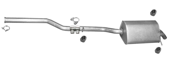 Auspuff für MERCEDES CLK 320 (C209) 3.0 CDI Coupe Auspuffanlage