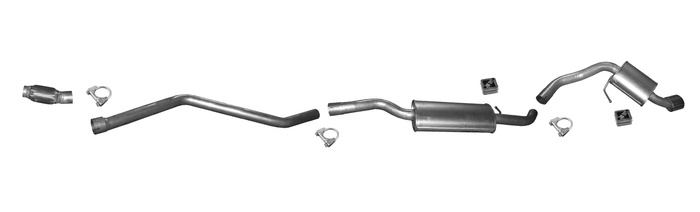 Auspuff für BMW 1 E81 E87 116 D 118 D 120 D 07-11 + Reparaturrohr  Auspuffanlage