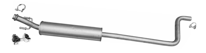 Mittelschalldämpfer für CITROEN BERLINGO II PEUGEOT PARTNER II 1.6 VTi 98, 120PS